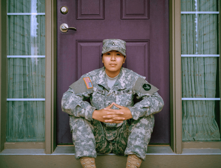 Veteran thinking about her new transportation career
