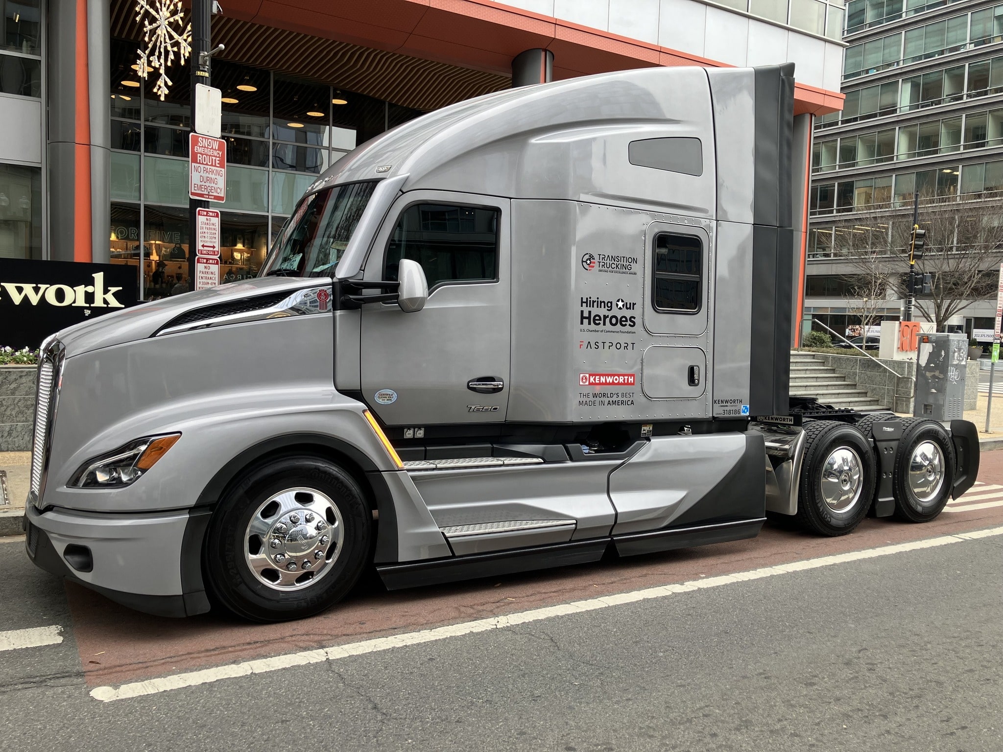 Transition Trucking award, the Kenworth truck