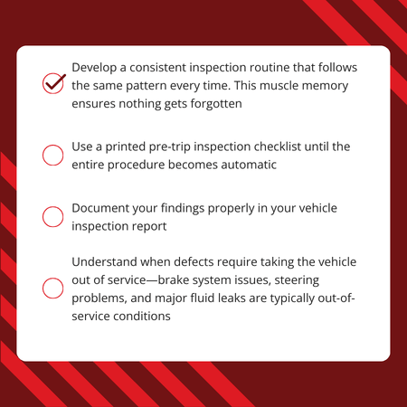 Graphic of Safety Inspection Best Practices for CDL Drivers